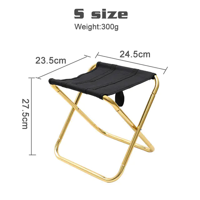 Ultralight Portable Aluminium Folding Camping Stool