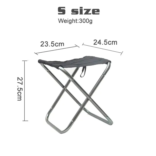 Ultralight Portable Aluminium Folding Camping Stool