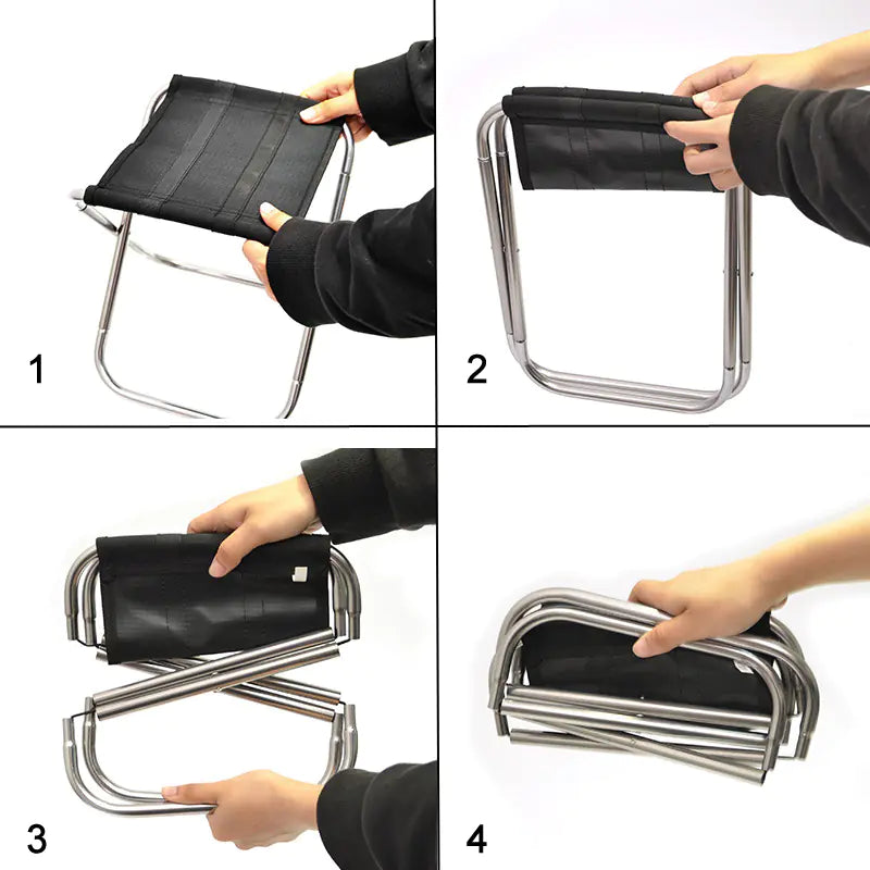 Ultralight Portable Aluminium Folding Camping Stool