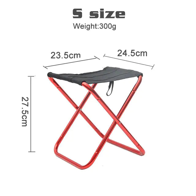 Ultralight Portable Aluminium Folding Camping Stool